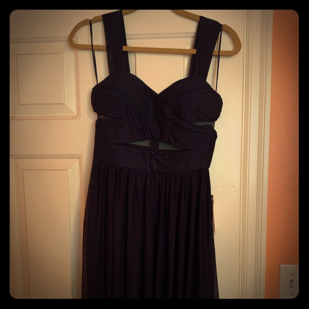 Navy evening gown brand new with tags size S